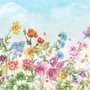 Papier peint panoramique floral pour la chambre d'enfant
