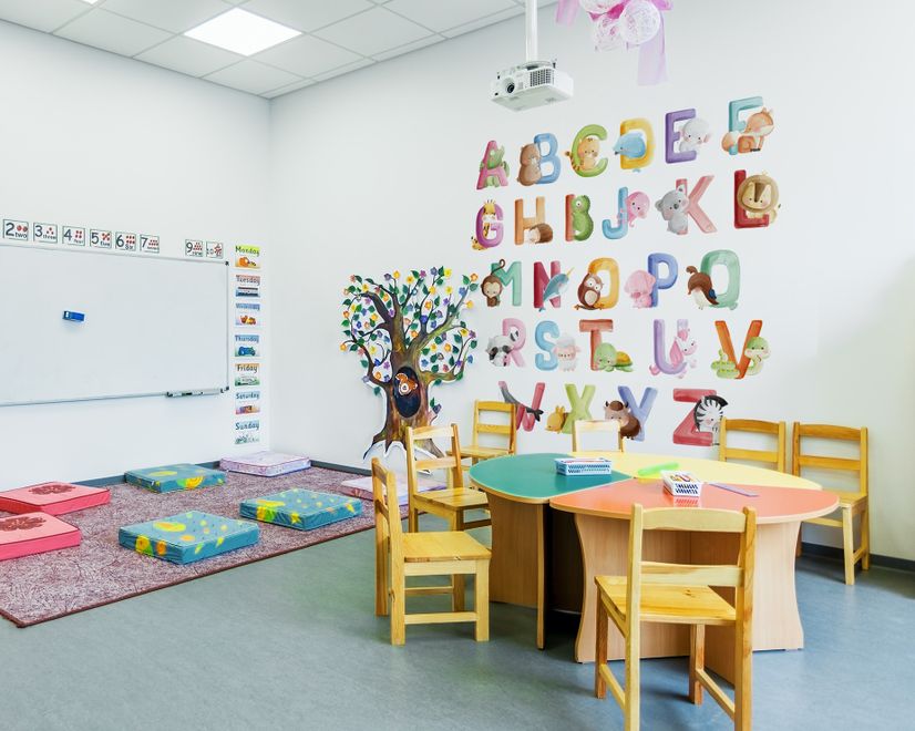 Watercolor Alphabet With Animals Wall Decal Sticker