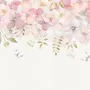 Pink Hydrangea Floral Art Wallpaper Mural