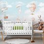 Papier peint pour enfants animaux heureux dans le ciel