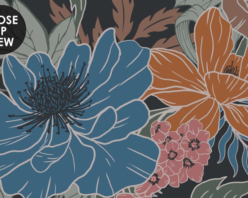 Papier peint Bouquet floral d'anémones