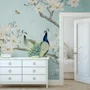 Peacock with Magnolia Blossom Wallpaper Mural