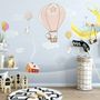Cartoon Winterscape and Rabbit Flying Wallpaper Mural