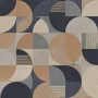 Retro Abstract Geometric Shapes Wallpaper Mural