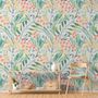 Watercolor Vintage Florals with Botanical Leaves Wallpaper Mural