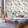 Vintage Flower with Hummingbird Wallpaper Mural