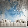 Nordic Style Tropical Leaves Wallpaper Mural