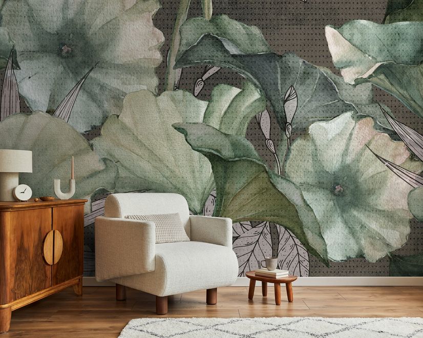 Lotus Leaf Wallpaper Mural