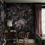 Dark Floral Hydrangea Wallpaper Mural