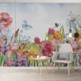 Watercolor Garden Floral Wallpaper Mural