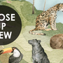 Watercolor Kids World Map with Soft Animals Wallpaper Mural