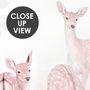 Deer in the Floral Garden Wallpaper Mural