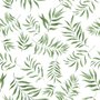 Papier peint motif feuilles palmier vert aquarelle