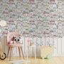 Kids Hand Drawn Colorful Cute House Wallpaper Mural