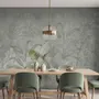 Monochrome Tropical Botanical Wallpaper Mural