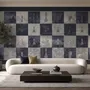 Monochrome Medieval Chessboard Historical Wallpaper Mural