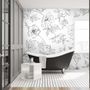 Poppy Drawing Floral Wallpaper Mural