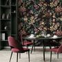 Art Nouveau Dark Floral Wallpaper Mural