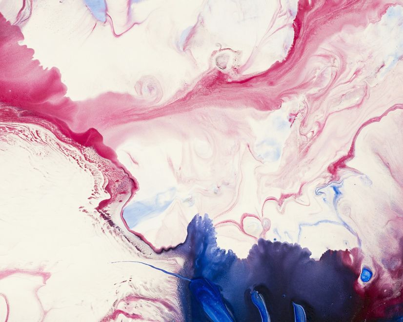 Fototapete im Pink-Blau-Marmor-Stil