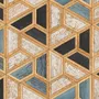 Geometric Shape Wood Look Texture Wallpaper Mural