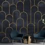Dark Arches Art Deco Wallpaper Mural