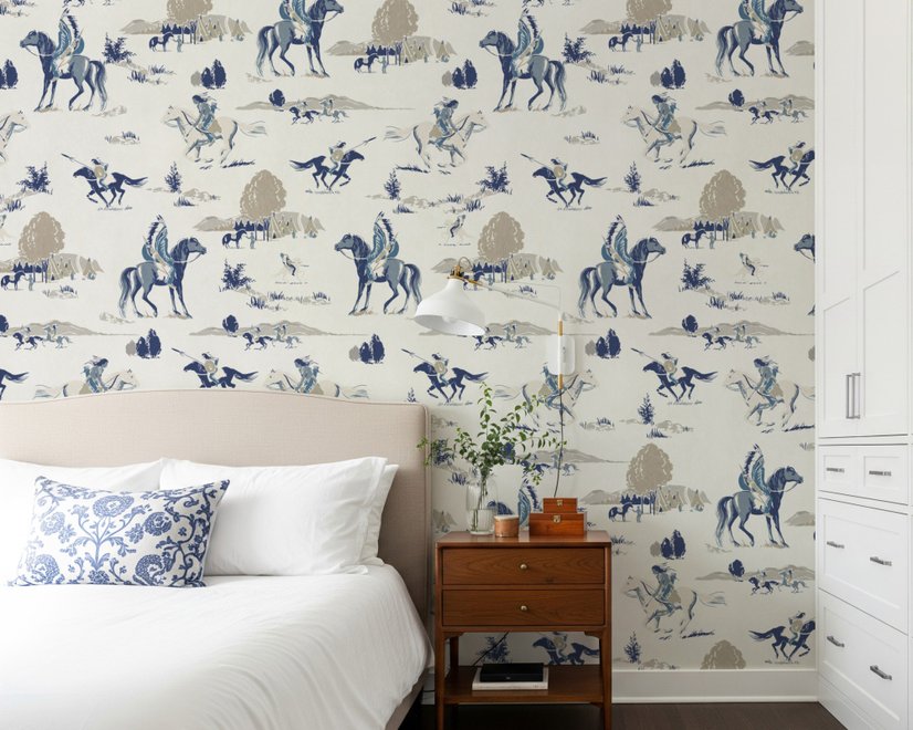 Retro Western Cowboys Wallpaper Mural