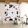 Colorful Geometric Lines Wallpaper Mural