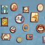 Kids Cartoon Photo Frame Wallpaper Mural