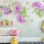 Watercolor Peony Floral Wallpaper Mural