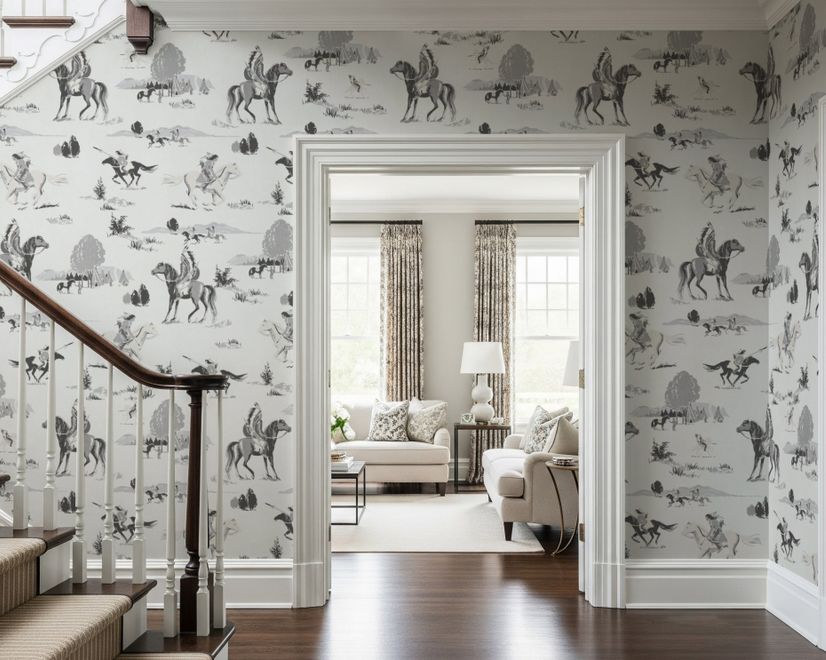 Retro Western Cowboys Wallpaper Mural