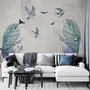Birds and Feathers Wallpaper Mural
