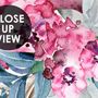 Watercolor Pink Peony Flower Wallpaper Mural