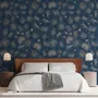Tropical Palm Leaf and Birds Wallpaper Mural