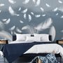Blue Feathers Wallpaper Mural