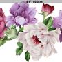 Pfingstrose Blumenbuntes Bouquet Wandtattoo