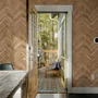 Herringbone Wood Texture Effect Wallpaper Mural