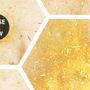 Geometric Yellow Honeycomb Wallpaper Mural
