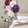 Pivoine colorée et marguerite blanche Bouqets floraux Stickers muraux