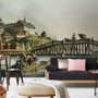 Papier peint panoramique vue historique du lac avec palais