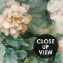 Vintage-Blumen- und Grünpflanzen-Fototapete