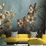 Watercolor Vintage Floral Wallpaper Mural