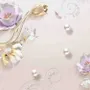 3D Embossed Look Tulip Floral Wallpaper Mural