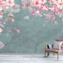 Cherry Blossom Pink Sakura Floral Wallpaper Mural