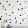 Pink Unicorn and Little Hearts Wall Decal Sticker