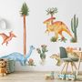 Watercolor Dinosaurs Wall Decal Sticker