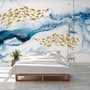 Sea Wave and Fish Wallpaper Mural