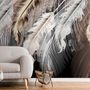 Nordic Light Feathers Wallpaper Mural