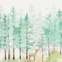 Poplar Tree Vintage Forest Wallpaper Mural
