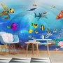 Cartoon Undersea Wallpaper Mural