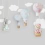 Teddy Bear Clouds and Balloons Wallpaper Mural